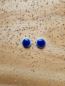 Circle Studs in Shine- Click for Multiple Color Options