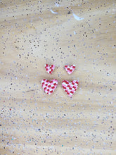 Load image into Gallery viewer, Heart Beaded Studs- Click for Multiple Size Options